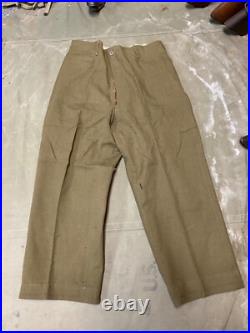 Original Wwii Us Army M1938 Wool Combat Field Trousers- Xlarge 38 Waist