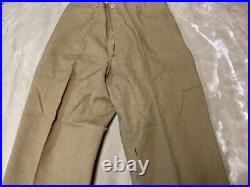 Original Wwii Us Army M1938 Wool Combat Field Trousers- Xlarge 38 Waist