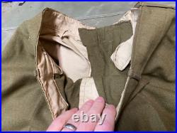 Original Wwii Us Army M1938 Wool Combat Field Trousers- Xlarge 38 Waist