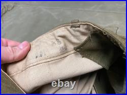 Original Wwii Us Army M1938 Wool Combat Field Trousers- Xlarge 38 Waist