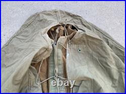 Original Wwii Us Army M1938 Wool Mummy Sleeping Bag & Cover