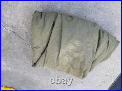 Original Wwii Us Army M1938 Wool Mummy Sleeping Bag & Cover