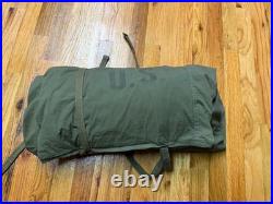 Original Wwii Us Army M1938 Wool Mummy Sleeping Bag & Cover-1945