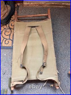 Original Wwii Us Army M1941 Equipment Ammo Carry Pack Board Backpack-dated 1943