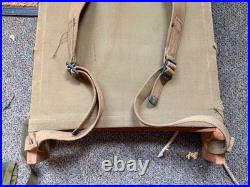 Original Wwii Us Army M1941 Equipment Ammo Carry Pack Board Backpack-dated 1943