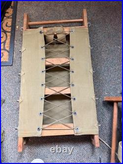 Original Wwii Us Army M1941 Equipment Ammo Carry Pack Board Backpack-dated 1943