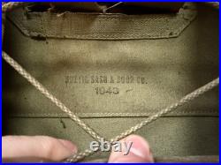 Original Wwii Us Army M1941 Equipment Ammo Carry Pack Board Backpack-dated 1943