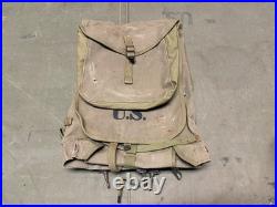 Original Wwii Us Army M1942 Combat Field Haversack Backpack-od#3