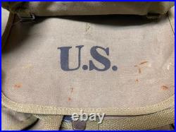 Original Wwii Us Army M1942 Combat Field Haversack Backpack-od#3