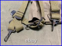 Original Wwii Us Army M1942 Combat Field Haversack Backpack-od#3