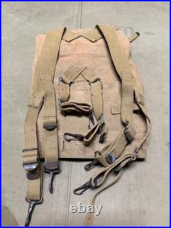 Original Wwii Us Army M1942 Combat Field Haversack Backpack-od#3, 1942
