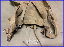 Original Wwii Us Army M1942 Combat Field Haversack Backpack-od#3, 1942