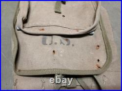 Original Wwii Us Army M1942 Combat Field Haversack Backpack-od#3, Js Shoe, 1942