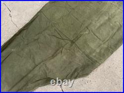 Original Wwii Us Army M1942 Tent Shelter Half-od#7, Dated 1944, Sunnyside