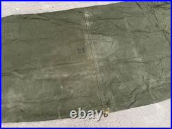Original Wwii Us Army M1942 Tent Shelter Half-od#7, Dated 1944, Sunnyside