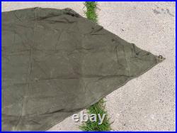 Original Wwii Us Army M1942 Tent Shelter Half-od#7, Dated 1944, Sunnyside