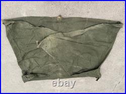 Original Wwii Us Army M1942 Tent Shelter Half-od#7, Dated 1944, Sunnyside