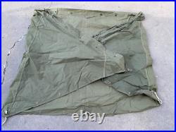 Original Wwii Us Army M1942 Tent Shelter Half-od#7, Dated 1945