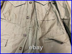 Original Wwii Us Army M1943 M43 Combat Field Jacket- 44r