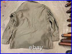 Original Wwii Us Army M1943 M43 Combat Field Jacket- 44r