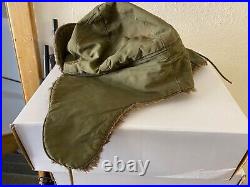 Original Wwii Us Army M1943 Winter Pile Hat Cap-size 7 1/4th