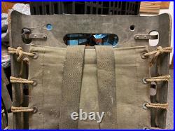 Original Wwii Us Army M1944 Equipment Ammo Carry Pack Board Backpack-dated 1943