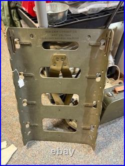 Original Wwii Us Army M1944 Equipment Ammo Carry Pack Board Backpack-dated 1944