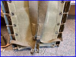 Original Wwii Us Army M1944 Equipment Ammo Carry Pack Board Backpack-dated 1944