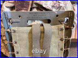 Original Wwii Us Army M1944 Equipment Ammo Carry Pack Board Backpack-dated 1944