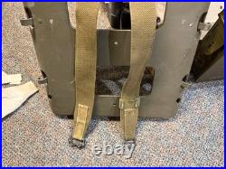Original Wwii Us Army M1944 Equipment Ammo Carry Pack Board Backpack-dated 1944