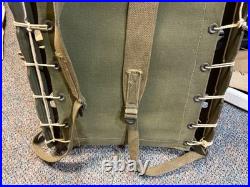 Original Wwii Us Army M1944 Equipment Ammo Carry Pack Board Backpack-us Marked