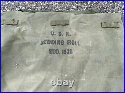 Original Wwii Us Army Navy Officer M1935 Bedding Roll-dated 1944