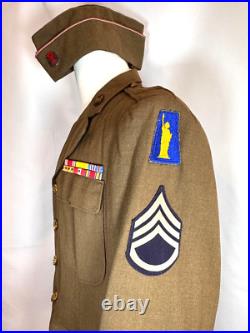 Original Wwii Us Army Nco 77th Infantry Division Uniform Named Original Wwii Us Army Nco 77th Infantry Division Uniform Named