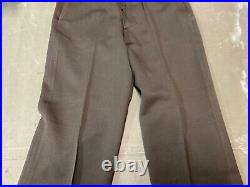Original Wwii Us Army Officer Class A Chocolates Trousers- Small 32 Waist