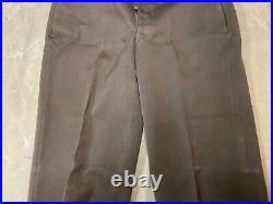 Original Wwii Us Army Officer Class A Chocolates Trousers- Small 32 Waist