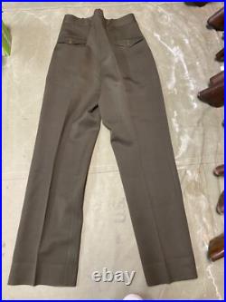 Original Wwii Us Army Officer Class A Chocolates Trousers- Small 32 Waist