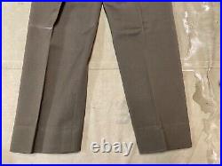 Original Wwii Us Army Officer Class A Chocolates Trousers- Small 32 Waist