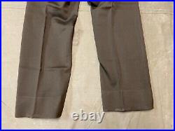 Original Wwii Us Army Officer Class A Chocolates Trousers- Xsmall 30 Waist