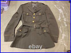 Original Wwii Us Army Officer Class A Dress Jacket- Small 38r