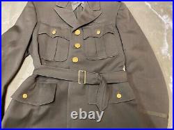 Original Wwii Us Army Officer Class A Dress Jacket- Small 38r