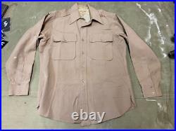 Original Wwii Us Army Officer Class A Pinks Shirt- Medium 40r