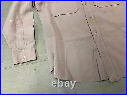 Original Wwii Us Army Officer Class A Pinks Shirt- Medium 40r