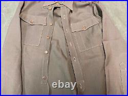 Original Wwii Us Army Officer Class A Pinks Shirt- Medium 40r