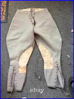 Original Wwii Us Army Officer Class A Pinks Trousers Breeches- Medium 34 Waist