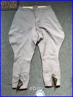 Original Wwii Us Army Officer Class A Pinks Trousers Breeches- Medium 34 Waist