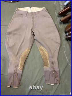 Original Wwii Us Army Officer Class A Pinks Trousers Breeches- Medium 34 Waist