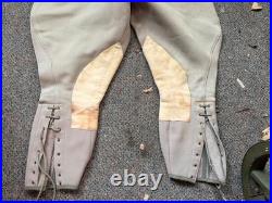 Original Wwii Us Army Officer Class A Pinks Trousers Breeches- Medium 34 Waist