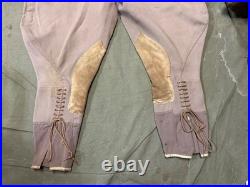 Original Wwii Us Army Officer Class A Pinks Trousers Breeches- Medium 34 Waist