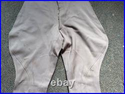 Original Wwii Us Army Officer Class A Pinks Trousers Breeches- Medium 34 Waist