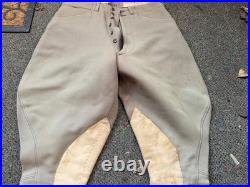 Original Wwii Us Army Officer Class A Pinks Trousers Breeches- Medium 34 Waist